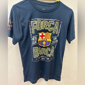 FC Barcelona Navy Graphic T-Shirt size small